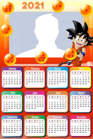 Summer dbz goku short sleeve t shirts Dragon Ball Z Free Printable 2021 Calendar Oh My Fiesta For Geeks