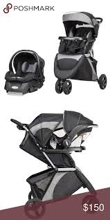 Evenflo Travel System Black And Grey Stroller And Infant Car Seat W Base Only Used Car Seat For 5 M Baby Car Seats Baby Stroller Reviews Car Seat And Stroller