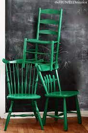 The Hunted Interior Painted Mismatched Chairs Mismatched Chairs Green Chair Hunted Interior