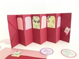 Mit Strich Faden Projekt Aus Dem Buch In Falten Gelegt Kartengruss In 6 Teilen Stamping Up Stamp Container