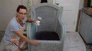 It's also generally inexpensive, reassuringly sturdy and crying out for a makeover. How To Paint Wicker Furniture With A Paint Sprayer Youtube