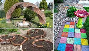 Bricks are not just for walls. Diy Ideas For Creating Cool Garden Or Yard Brick Projects Amazing Diy Interior Home Design