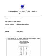 We did not find results for: Tugas 2 Statistika Pendidikan Buku Jawaban Tugas Mata Kuliah Tugas 2 Nama Mahasiswa Cinta Oktavia Nomor Induk Mahasiswa Nim 835460363 Kode Nama Course Hero
