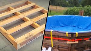 Linerworld's www.linerworld.com backyard pool experts illustrate the vinyl swimming pool liner installation process from start to finish. Make A Diy Pool Out Of Wood Pallets Diy Ways