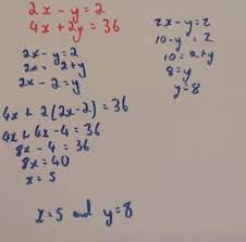 Determine if the solution set for the system of equations shown is the empty set, contains one point or is infinite. Simultaneous Equations Using Substitution Video Corbettmaths