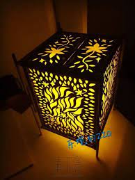 手绘纸雕桌灯 paper lamp novelty lamp lamp