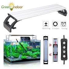 Fishtank Lights Dimmable Timer Led Fish Tank Light Hood Aquarium Led Light Aquarium Lighting With Extendable Brackets For 20 65cm Tank Plant Growth 3 Light Modes White Blue Red Leds 5730smd Wish