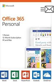 Microsoft Office 365 Personal 1 Year Subscription 1 User Pc Mac Key Card Office 365 Personal Microsoft Office Microsoft