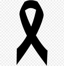 Breast cancer awareness month pink ribbon susan g. Breast Cancer Ribbon In Black Png Image With Transparent Background Toppng