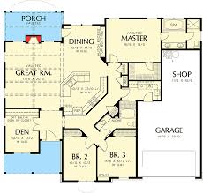 Plan 69022am Single Story Home Plan House Plans One Story Single Story Homes Best House Plans