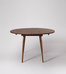 Arts & crafts mission oak drop leaf dining table / kitchen table made with solid white oak. Southwark Contemporary Drop Leaf Dining Table In Dark Brown Acacia Swoon