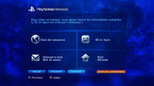 4) nous allons créer un nouveau compte. Ps3 Inscription