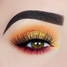 100 Stunning Eye Makeup Ideas Brighter Craft Ojos Amarillos Maquillaje De Ojos Colorido Sombras De Ojos