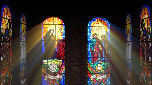 It is the interplay between light and color that sparks the imagination. Church Stained Windows Zoom 4k Stock Video Pond5