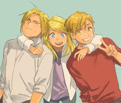 #roymustang #edwardelric #fma ed n'aime pas qu'on l'appelle minus fma. Edward Elric Winry Rockbell And Alphonse Elric Fullmetal Alchemist Drawn By Loveariddle Danbooru