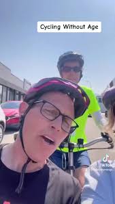 Love this program for seniors and those with mobility issues ❤️ AND lazy  Brian. , Try It Tuesday with Cycling without age. , ., If you’d like to  sign someone up for a ride email ...