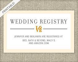 Love Bridal Shower Registry Card Customizable Colors Print At Home Wedding Registry Cards Bridal Shower Registry Registry Cards