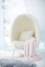 Furlicious Faux Fur Ivory Cave Chair Unique Chairs Design Unique Chair Cute Room Decor