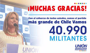 The coalition was created on 29 january 2015 by the general secretaries of the. Udi On Twitter Somos El Partido Mas Grande De Chile Vamos Jvanbiobio Pabloterrazasl Diputadosudi Senadoresudi Concejalesudi