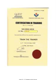 Itrainingexpert.com do run train the trainer certification and master trainer certification which thereafter you could apply for hrdf ttt exemption we do not represent hrdf. Hrdf Certified Trainer