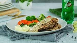 The best, creamy mushroom sauce recipe for pasta, chicken steak, paneer (cottage cheese) steak and many more recipes. Chicken Steak With Mushroom Sauce Recipe By Sooperchef Youtube