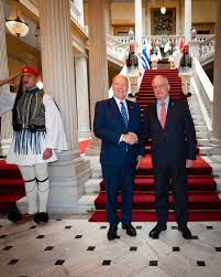 Le voyage en Grèce du prince Albert II, en visite à Athènes et à Delphes