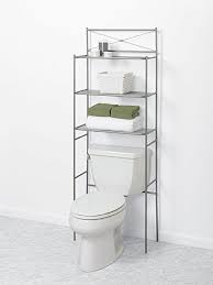 Here we love the effortless design of these golden metal shelves. Amazon Com Zenna Home 2523nn Cross Style Bathroom Spacesaver Satin Nickel 23 6 X 64 6 Inches Home Over Toilet Storage Toilet Storage Bathroom Space Saver