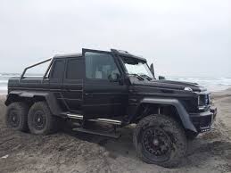 With the look of the real car. Brabus Tuned G63 Amg 6x6 Playing In The Chilean Sand Mercedesblog