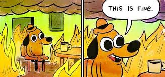 Meme Dog Fire This Is Fine Dog This Is Fine Meme Memes