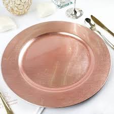 Charger plates have many practical purposes, besides the fact that they provide elegance and enhance the table setting's décor. Set Of 6 Tableclothsfactory 13 Round Blush Glitter Acrylic Plastic Charger Plates For Table Decor Charger Service Plates Tabletop Accessories Fcteutonia05 De
