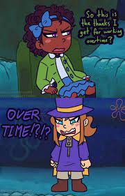Ahit Overtime By Vickyviolet On Deviantart A Hat In Time Art A Hat In Time Hat In Time Art