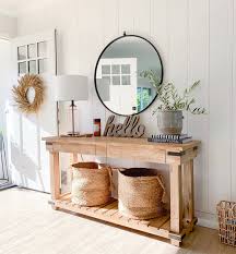 Fall Entryway With Olive Tree Shiplap Home Entrance Decor Entryway Table Decor Home Decor