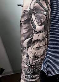75 Sweet Tattoos For Men Cool Manly Design Ideas Sweet Tattoos Ship Tattoo Sleeves Full Sleeve Tattoos