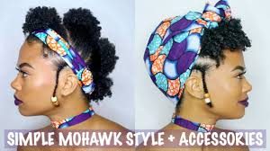 Natural hair and mohawks are a match made in heaven! Simple Mohawk Style For Short Natural Hair Accessories Type 4 Youtube