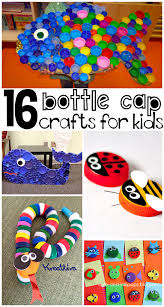 Plastic Bottle Cap Lid Crafts For Kids Bottle Cap Crafts Bottle Top Crafts Fun Crafts For Kids