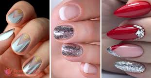 Uñas decoradas en rojo y plata. Https Xn Decorandouas Jhb Net Unas Plateadas