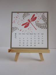 Dragonflies For June Diy Desk Calendar Diy Calendar Desk Calendar Pad