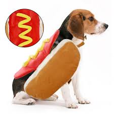 Us 2 48 21 Off Hot Dog Pets Puppy Halloween Costume Clothes Mustard Cat Clothes Outfit For Small Medium Dog Please See The Size Chart Product In