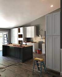 Joe Louis Nin Ii On Instagram My Favorite Day Cabinet Install Day Two Tone Kitchen Dove White Installing Cabinets Two Tone Kitchen White Kitchen