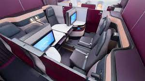It became the most modern aircraft in the world. World S Best Business Class Qatar Airways Qsuite A350 From Frankfurt To Doha Amazing Youtube
