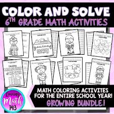 If you want more info, make sure you grab a copy i did it as an entry to a science fair when i was in 6th grade, so it has a special place in my heart =). Fun Math Activities 6th Grade Worksheets Teachers Pay Teachers