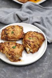Prepare the chicken while the oven heats up. Pan Fried Chicken Thighs Recipe Chicken Vibes