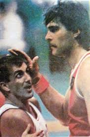 In my fifteenth year, when I had grown to two meters, I started to train  seriously. Around that time, Cibona was playing in Kaunas. Cosic truly  impressed me, especially with his technique,