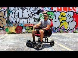 introducing hoverseat deluxe hands free intuitive transportation device with handle bar and molded plastic seat hoverboard bike bag 4 wheel bicycle
