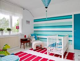 Wand Streichen Muster Ideen Babyzimmer Streifen Blautoene Kinderzimmer Streichen Wande Streichen Kinderzimmer Wand