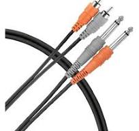 Livewire Essential Interconnect Dual Cable RCA Male to 1/4 ...