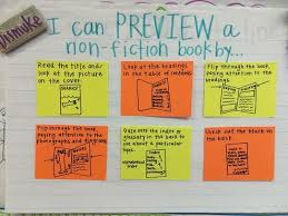 previewing a nonfiction book chart google search writing