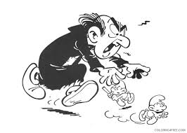The smurfs are blue creatures, equivalent to gnomes or good elves. The Smurfs Coloring Pages Tv Film Gargamel And Smurfs Printable 2020 09673 Coloring4free Coloring4free Com