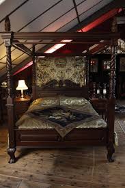 Black 4 Poster Queen Bed Four Poster Queen Anne 4 Poster Bed Handcarved Mahogany Ebay Redecorate Bedroom Bed 4 Poster Beds