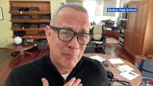 Tom hanks, has always been criticised for playing one character: Good Luck To You Actor Tom Hanks Celebrates Class Of 2020 Gives Special Message To Seniors At His Alma Mater Oakland S Skyline High School Abc7 San Francisco
